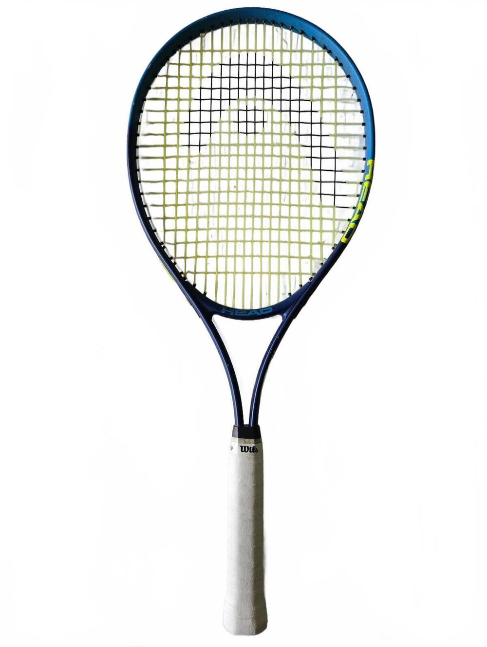 HEAD Ti.Conquest Tennis Racquet Blue/Yellow 4 3/8" Grip Size 3 Oversized 108